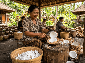 cara kerja mesin pencungkil kelapa